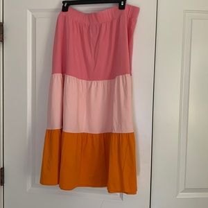 Lands’ End Tencel Soft Fiber, Midi Skirt